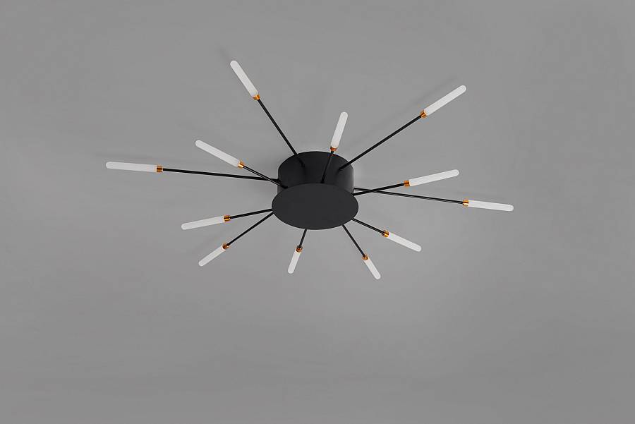 CCC 709-12 # LED ΟΡΟΦΗΣ ΜΑΥΡΟ ΑΚΤΙΝΕΣ