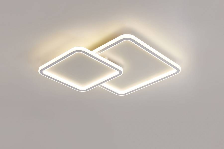 CCC 714-2 ΠΛΑΦΟΝΙΕΡΑ LED ΛΕΥΚΗ ΔΙΠΛΗ ΤΕΤΡΑΓΩΝΗ