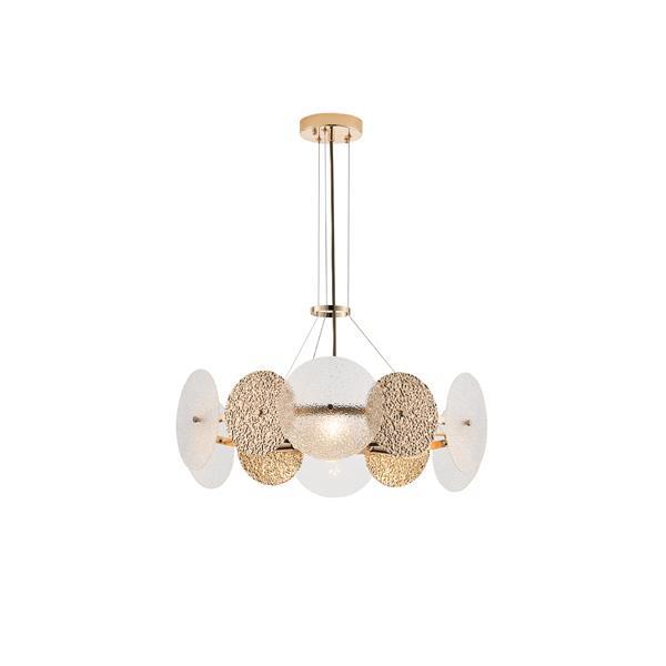 ΦΩΤΙΣΤΙΚΟ KΡΕΜΑΣΤΟ 6XE14 MAX 8W Φ560H670mm ΧΡΥΣΟ ARTE ILLUMINA GLOW