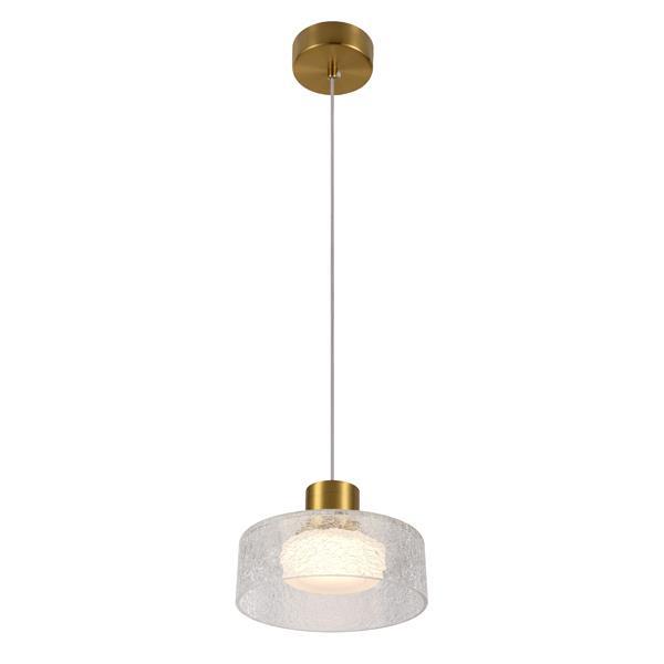 ΦΩΤΙΣΤΙΚΟ ΚΡΕΜΑΣΤΟ MΕΤΑΛΛΟ-ΓΥΑΛΙ LED 8W 624Lm 3000K 200X1385mm  ΜΠΡΟΝΖΕ-ΔΙΑΦΑΝΟ ARTE ILLUMINA NIMBUS