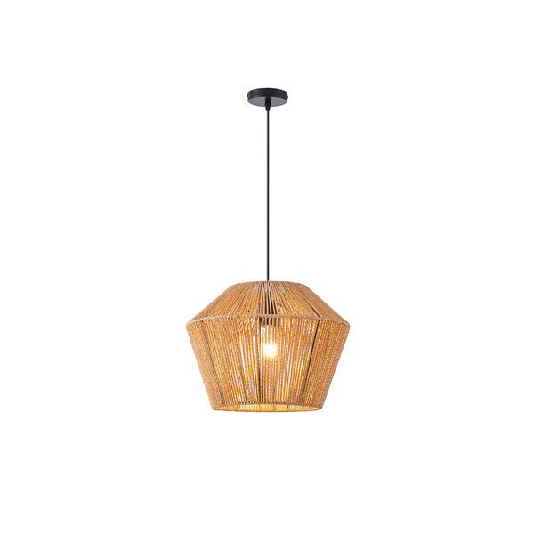 ΦΩΤΙΣΤΙΚΟ ΚΡΕΜΑΣΤΟ ΡΑΤΤΑΝ 1XE27 Max 15w  400X1320mm ΚΑΦΕ ARTE ILLUMINA VENTO