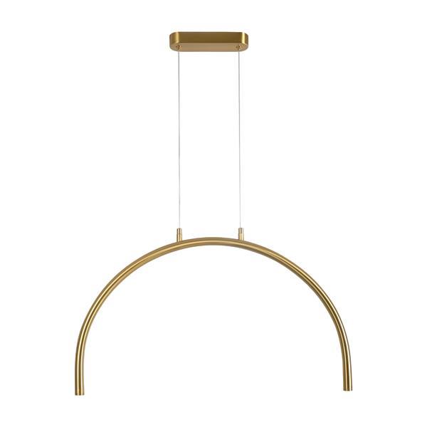 ΦΩΤΙΣΤΙΚΟ ΚΡΕΜΑΣΤΟ AΛΟΥΜΙΝΙΟ-METAΛΛΟ 5W 448Lm 3000K 600x20x330mm ΜΠΡΟΝΖΕ ARTE ILLUMINA APSIS