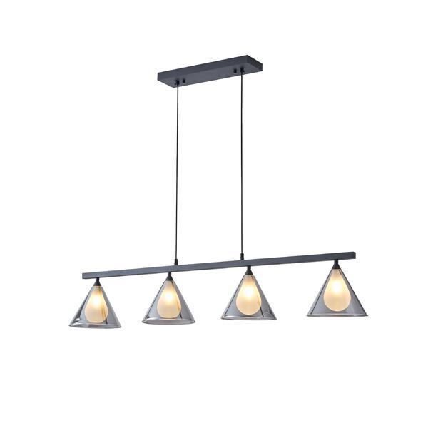 ΦΩΤΙΣΤΙΚΟ ΚΡΕΜΑΣΤΟ ΓΥΑΛΙ 4ΦΩΤΟ G9 MAX 4x10W 1080x1410mm ΦΙΜΕ ARTE ILLUMINA DELTA