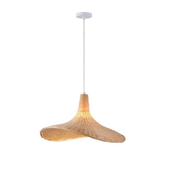 ΦΩΤΙΣΤΙΚΟ ΚΡΕΜΑΣΤΟ BAMBOO 1XE27 MAX 15W 520X435X270mm ARTE ILLUMINA VISOR