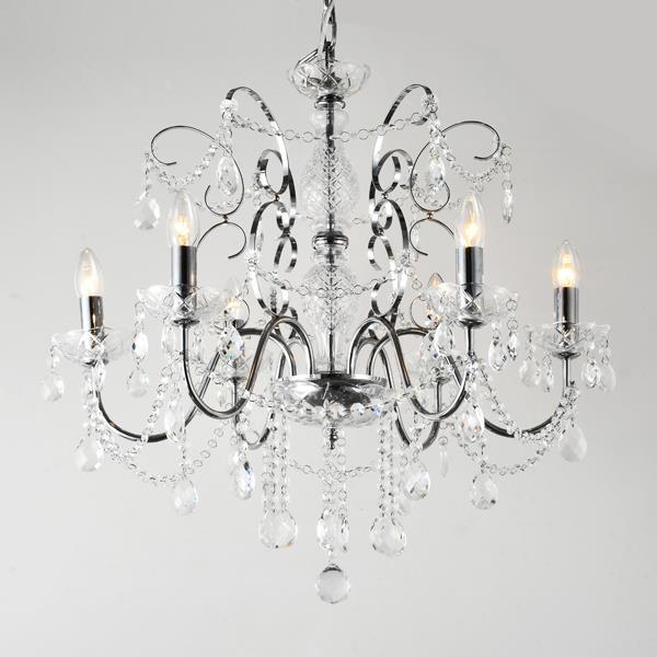 ΦΩΤΙΣΤΙΚΟ ΚΡΕΜΑΣΤΟ ΜΕΤΑΛΛΟ-ΓΥΑΛΙ 6ΦΩΤΟ 6XE27 Max 15w ΜΑΧ 15W 650X1560mm ΛΕΥΚΟ ARTE ILLUMINA HEIR