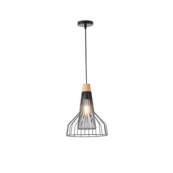 ΦΩΤΙΣΤΙΚΟ ΚΡΕΜΑΣΤΟ ΜΕΤΑΛΛΟ 1XE27 Max 15w  260X260X1370mm ΜΑΥΡΟ ARTE ILLUMINA TASSEL