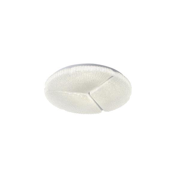 ΠΛΑΦΟΝΙΕΡΑ ΜΕΤΑΛΛΟ-ΠΛΑΣΤΙΚΟ LED 60W 5700Lm 3CCT (3000-4000-6500K) Φ480X75mm ΛΕΥΚΟ ARTE ILLUMINA TRIANO