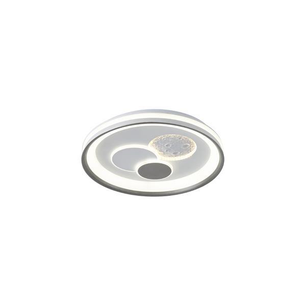 ΠΛΑΦΟΝΙΕΡΑ ΜΕΤΑΛΛΟ-ΠΛΑΣΤΙΚΟ LED 60W 4020Lm (3000&4000K) Φ510X75mm ΛΕΥΚΟ ARTE ILLUMINA ALEGRE