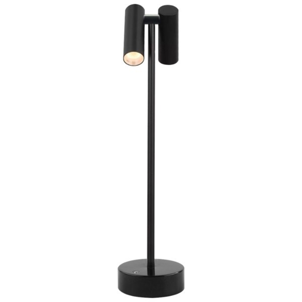 ΠΟΡΤΑΤΙΦ ΑΦΗΣ ΕΠΑΝΑΦΟΡΤΙΖΟΜΕΝΟ LED ΔΙΠΛΟ 2x1,2w DIMMABLE 3CCT 200Lm ΜΑΥΡΟ ARTE ILLUMINA BINO