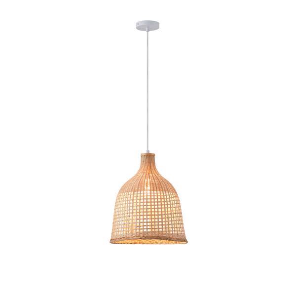 ΦΩΤΙΣΤΙΚΟ ΚΡΕΜΑΣΤΟ BAMBOO ΜΟΝΟΦΩΤΟ 1XE27 Max 15W Φ310X1580mm ΜΠΕΖ ARTE ILLUMINA EARTHY