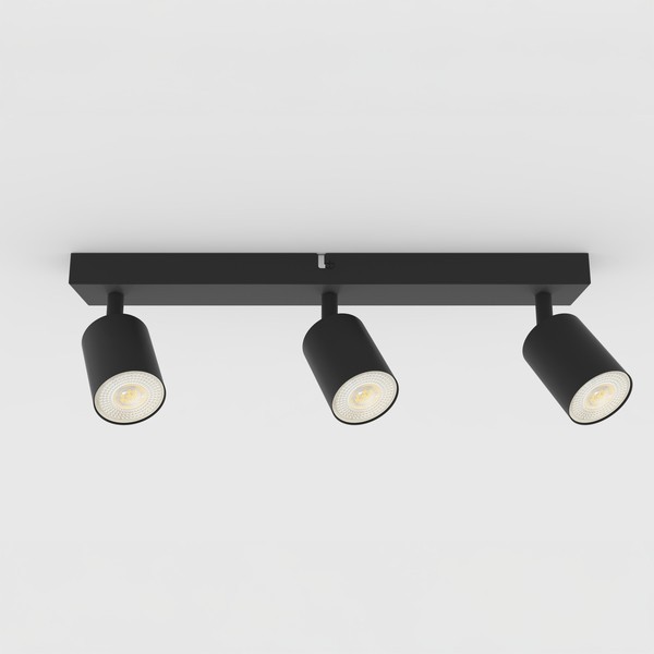 ΣΠΟΤ ΟΡΟΦΗΣ ΤΡΙΠΛΟ GU10 Max5w Φ320x105mm S1962 ΜΑΥΡΟ ARTE ILLUMINA BRAVA