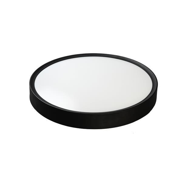 ΠΛΑΦΟΝΙΕΡΑ ΜΕΤΑΛΛΟ-MS-ABS LED 50W 3500Lm 3CCT(3000-4000-6000K) Φ590X65mm ΜΑΥΡΟ ARTE ILLUMINA MOONLIGHT