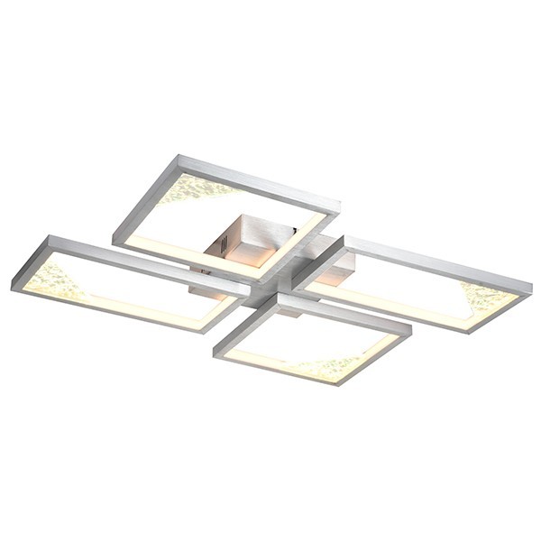 ΦΩΤΙΣΤΙΚΟ ΟΡΟΦΗΣ AΛΟΥΜΙΝΙΟ LED 36W 1400Lm 3000Κ 448X578mm AΣΗΜΙ ARTE ILLUMINA SQUARE