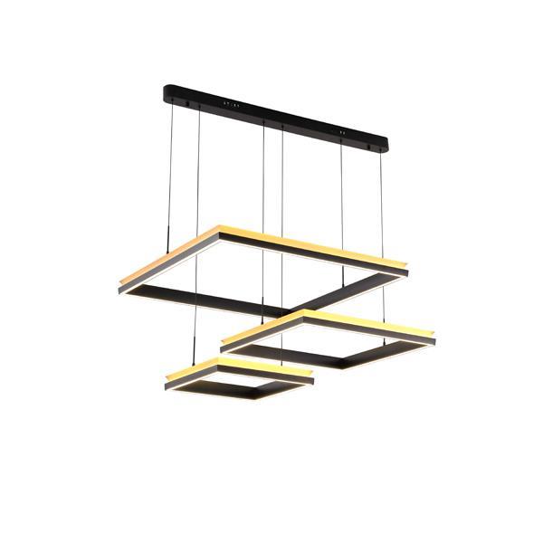 ΦΩΤΙΣΤΙΚΟ ΚΡΕΜΑΣΤΟ ΓΡΑΜΜΙΚΟ LED 135W 8100Lm 3000K 1060X1500mm ΜΑΥΡΟ-ΧΡΥΣΟ ARTE ILLUMINA SERENITY
