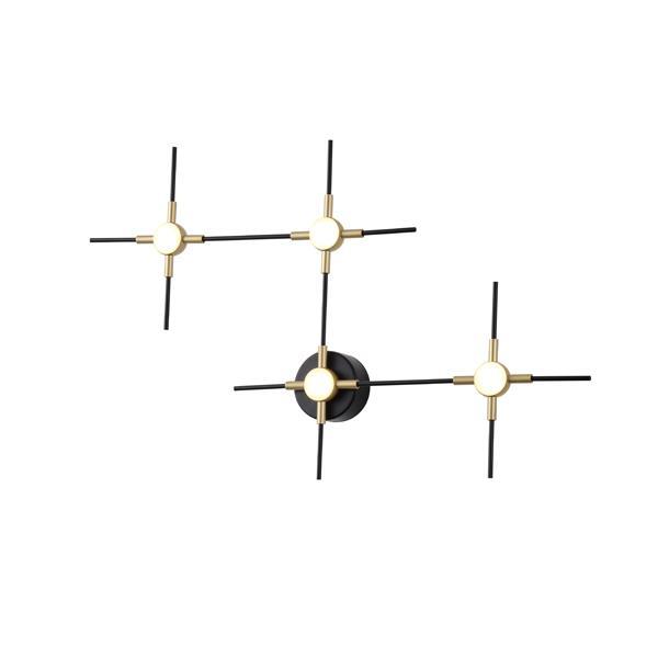 ΠΛΑΦΟΝΙΕΡΑ 14W 840Lm 3000K 39X60X5 ΜΑΥΡΟ-ΧΡΥΣΟ ARTE ILLUMINA STELA