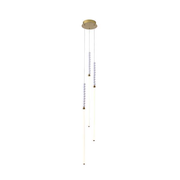 ΦΩΤΙΣΤΙΚΟ ΚΡΕΜΑΣΤΟ LED 33W 1980Lm 3000K 200X2000mm ΛΕΥΚΟ-ΧΡΥΣΟ ARTE ILLUMINA PEARLETTE