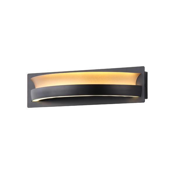ΑΠΛΙΚΑ ΤΟΙΧΟΥ LED 10W 300Lm 3000K 300X120mm ΜΑΥΡΟ-ΧΡΥΣΟ ARTE ILLUMINA SERENITY