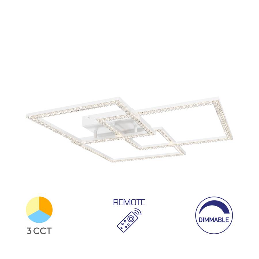 Οροφής led Crystal 80w 8800lm CCT με Control