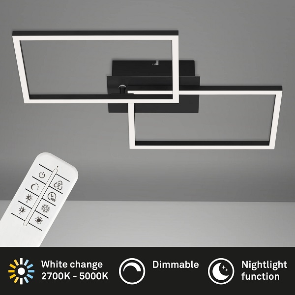 Φωτιστικό led Frame 30w 3300lm CCT μαύρο