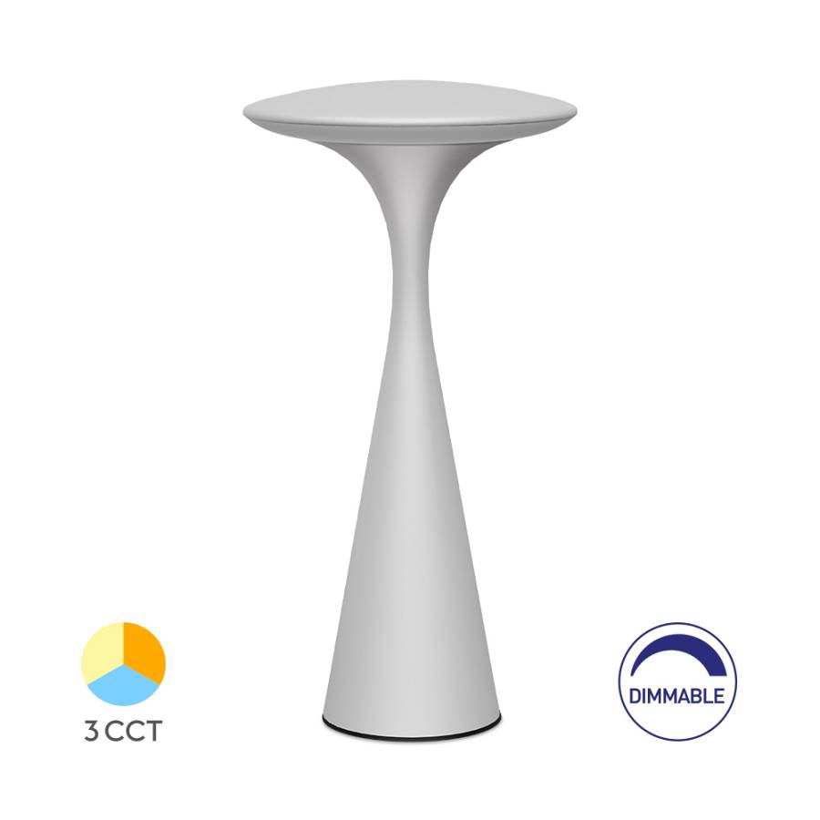 Επαναφορτιζόμενο πορτατίφ Tower dimmable 3w CCT