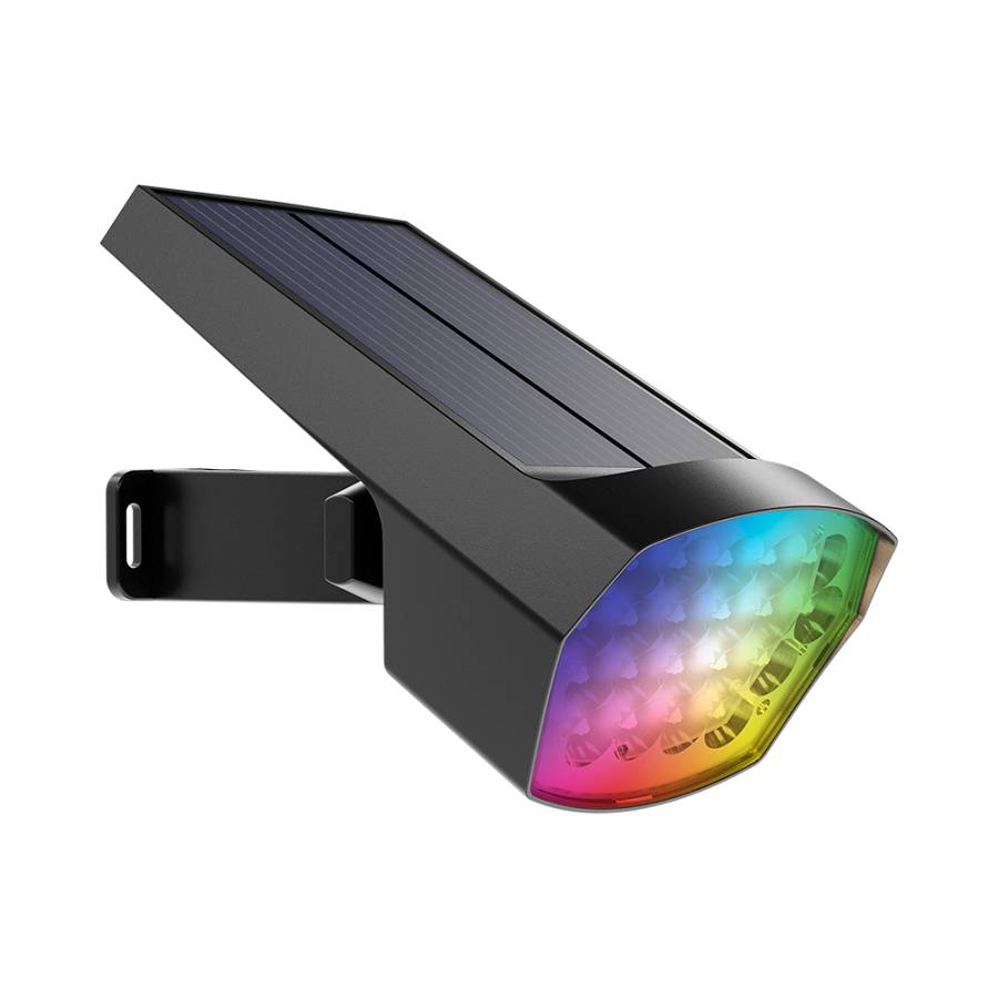 Σποτ (Solar) Καρφωτό 12W IP65 RGB Γκρί