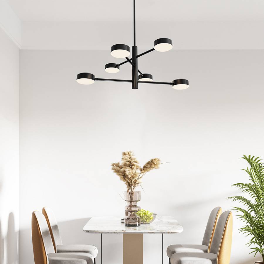 Κρεμαστό Led Arcana 48w  5280 lm 3000k Μαύρο