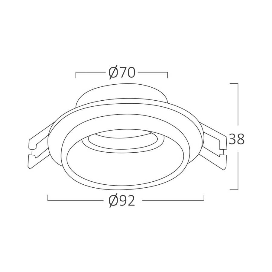 Σποτ ALFA GU10 RND Λευκό Μονό