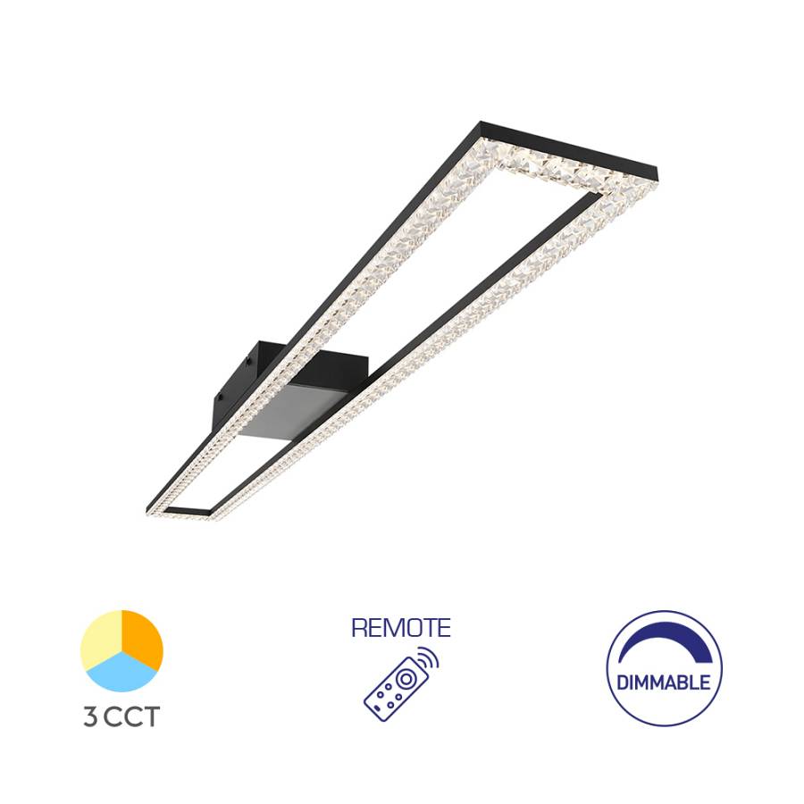 Οροφής led Crystal 40w 4400lm CCT με Control