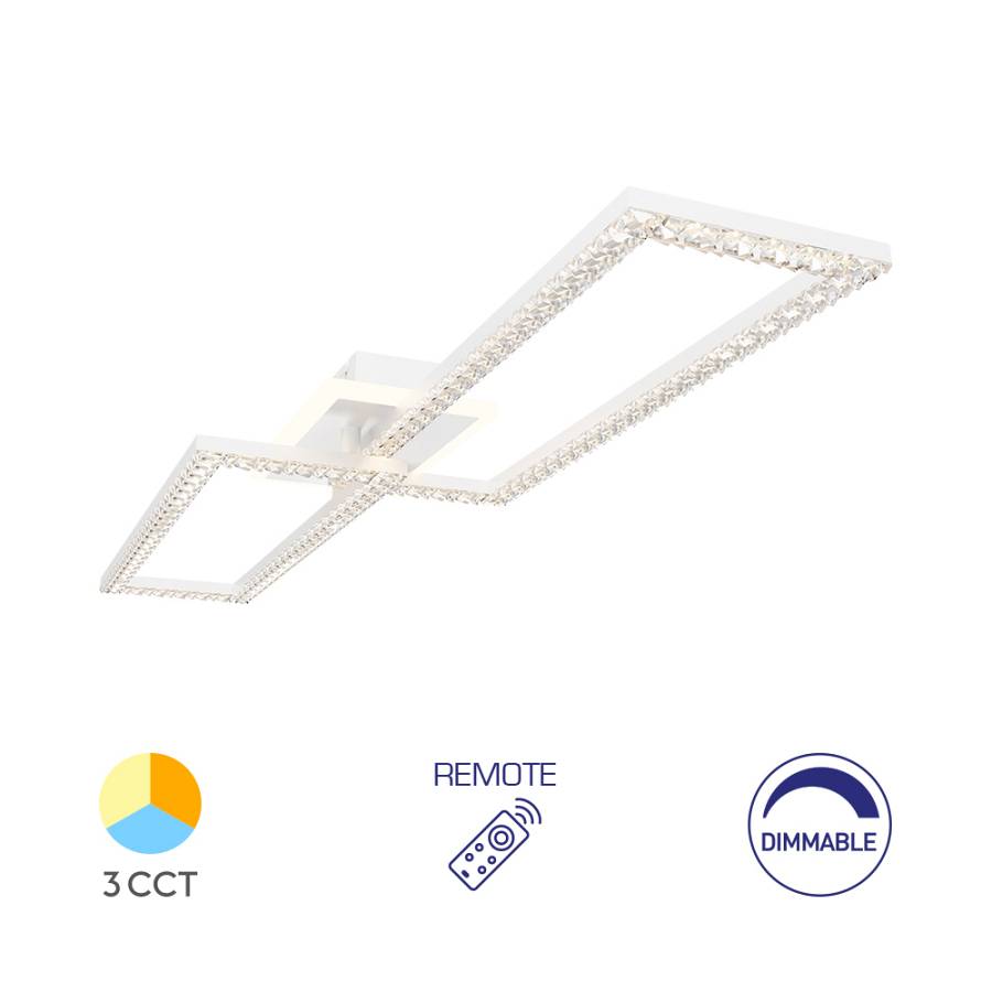 Οροφής led Crystal 55w 6050lm CCT με Control