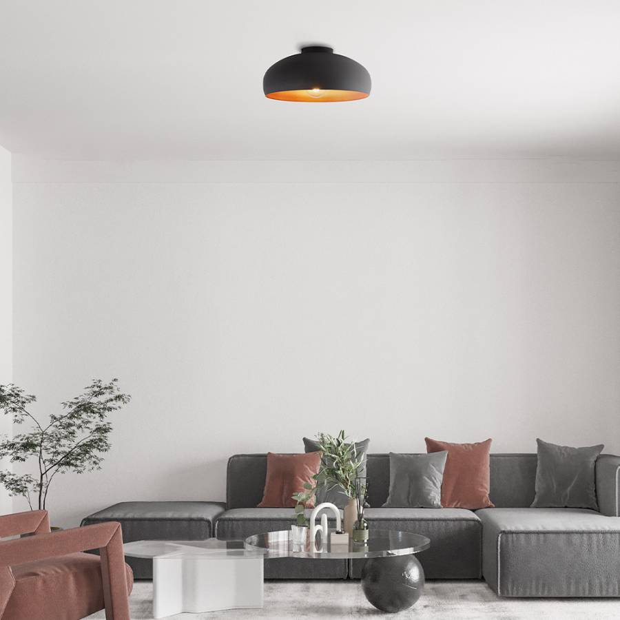 Φωτιστικό οροφής 1 x Ε27 μαύρο Ø40