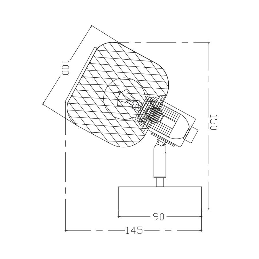 Απλίκα 1 x E14 μαύρο/ξύλο