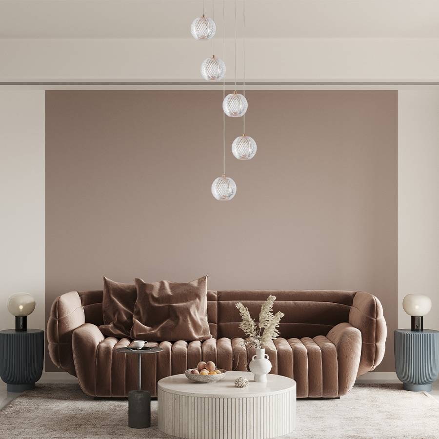 Κρεμαστό φωτιστικό 5 x G9 χρυσό