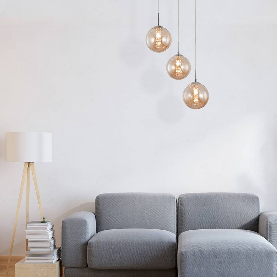 Κρεμαστό τρίφωτο με κρύσταλλο 3 x G9