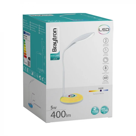 Φωτιστικό γραφείου led 5w 5000k & βάση RGB