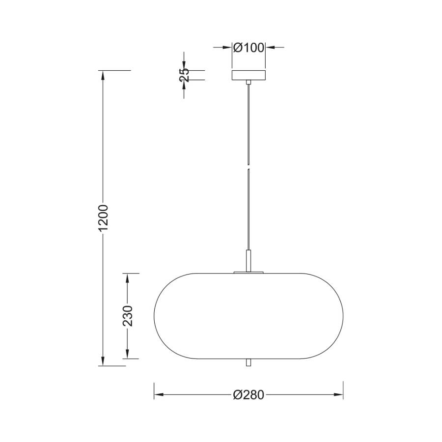 Κρεμαστό μονόφωτο 1 x Ε27