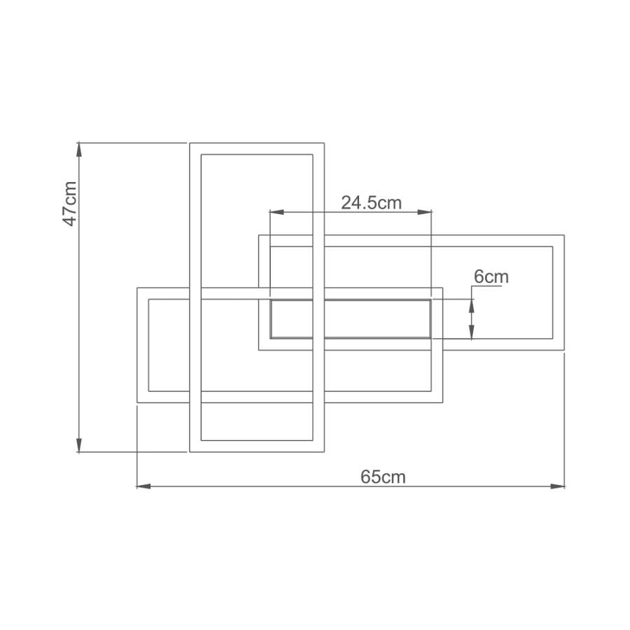Οροφής led Nela 65w 7150lm CCT με Control