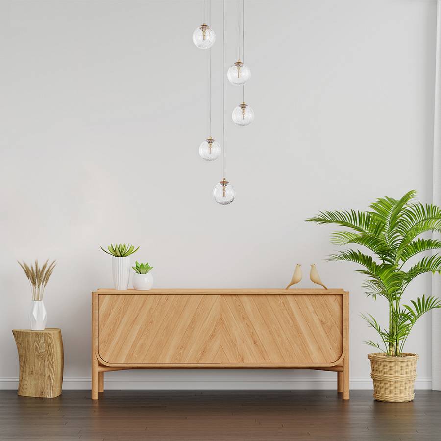 Κρεμαστό φωτιστικό 5 x G9 χρυσό