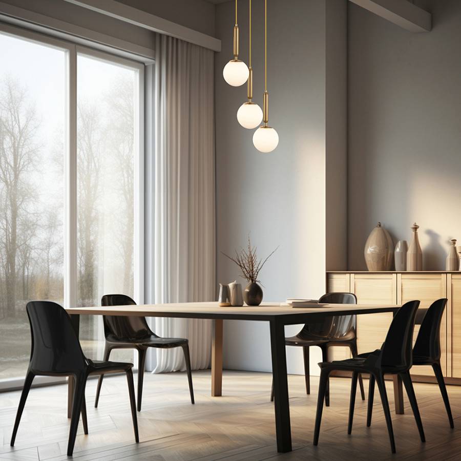 Κρεμαστό φωτιστικό 3 x G9 χρυσό