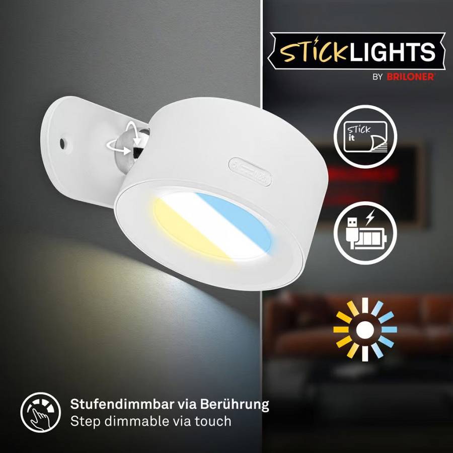 Απλίκα επαναφορτιζόμενη Tari 1,6w 3cct dimmable