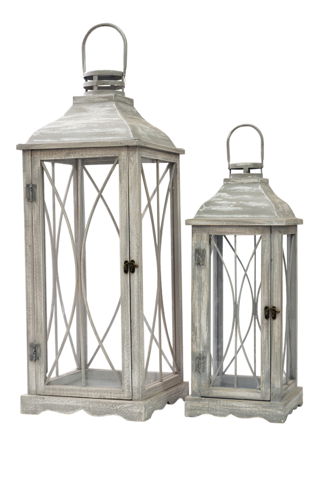 ΞΥΛΙΝΑ ΦΑΝΑΡΙΑ ΟΘΟΓΩΝΙΑ ΜΠΕΖ 28Χ28Χ73ΕΚ ΚΑΙ 21Χ21Χ52,5ΕΚ