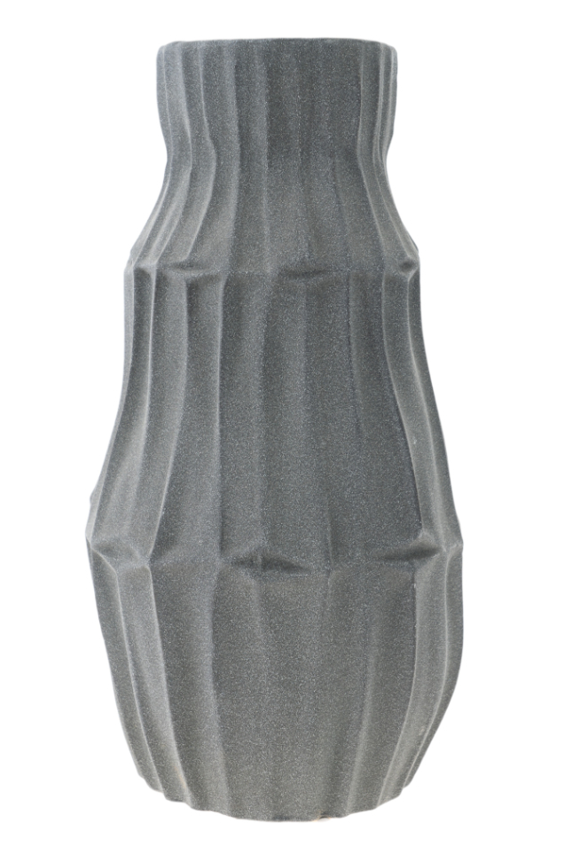 ΔΙΑΚΟΣΜΗΤΙΚΟ ΒΑΖΟ ΚΕΡΑΜΙΚΟ ΓΚΡΙ ΣΚΟΥΡΟ 15Χ15Χ28,5ΕΚ