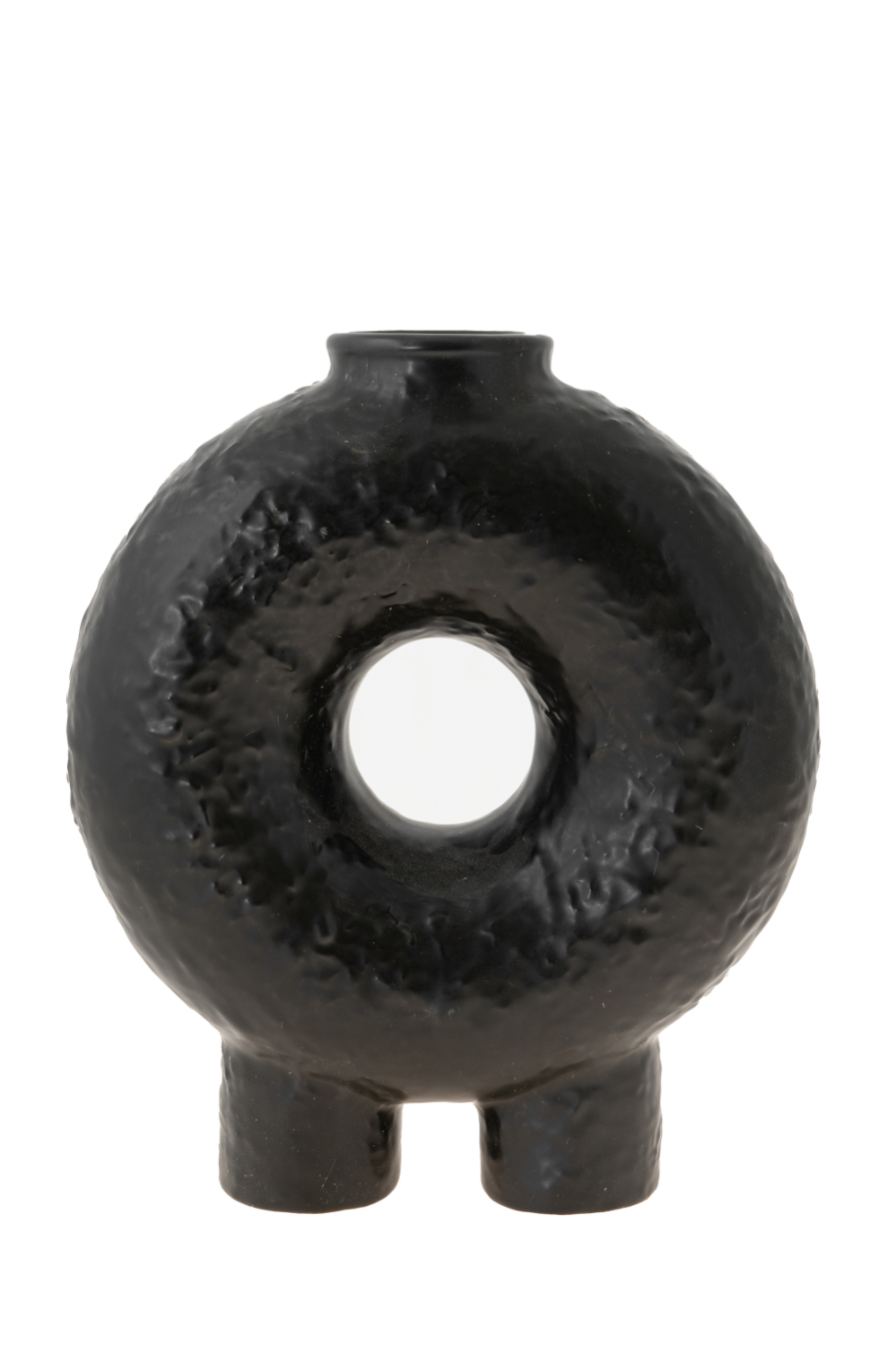 ΔΙΑΚΟΣΜΗΤΙΚΟ ΚΕΡΑΜΙΚΟ ΒΑΖΟ ΜΑΥΡΟ ΜΕ ΤΡΥΠΑ.23Χ10Χ27,5ΕΚ