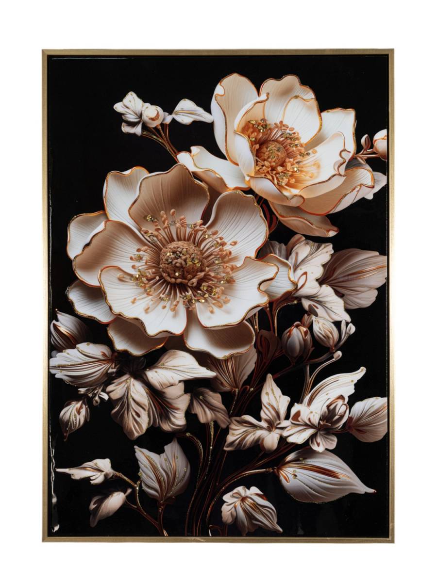 ΠΙΝΑΚΑΣ ΣΕ ΚΑΜΒΑ ΓΥΑΛΙΣΤΕΡΟΣ ΛΟΥΛΟΥΔΙΑ 50Χ70Χ3,5ΕΚ