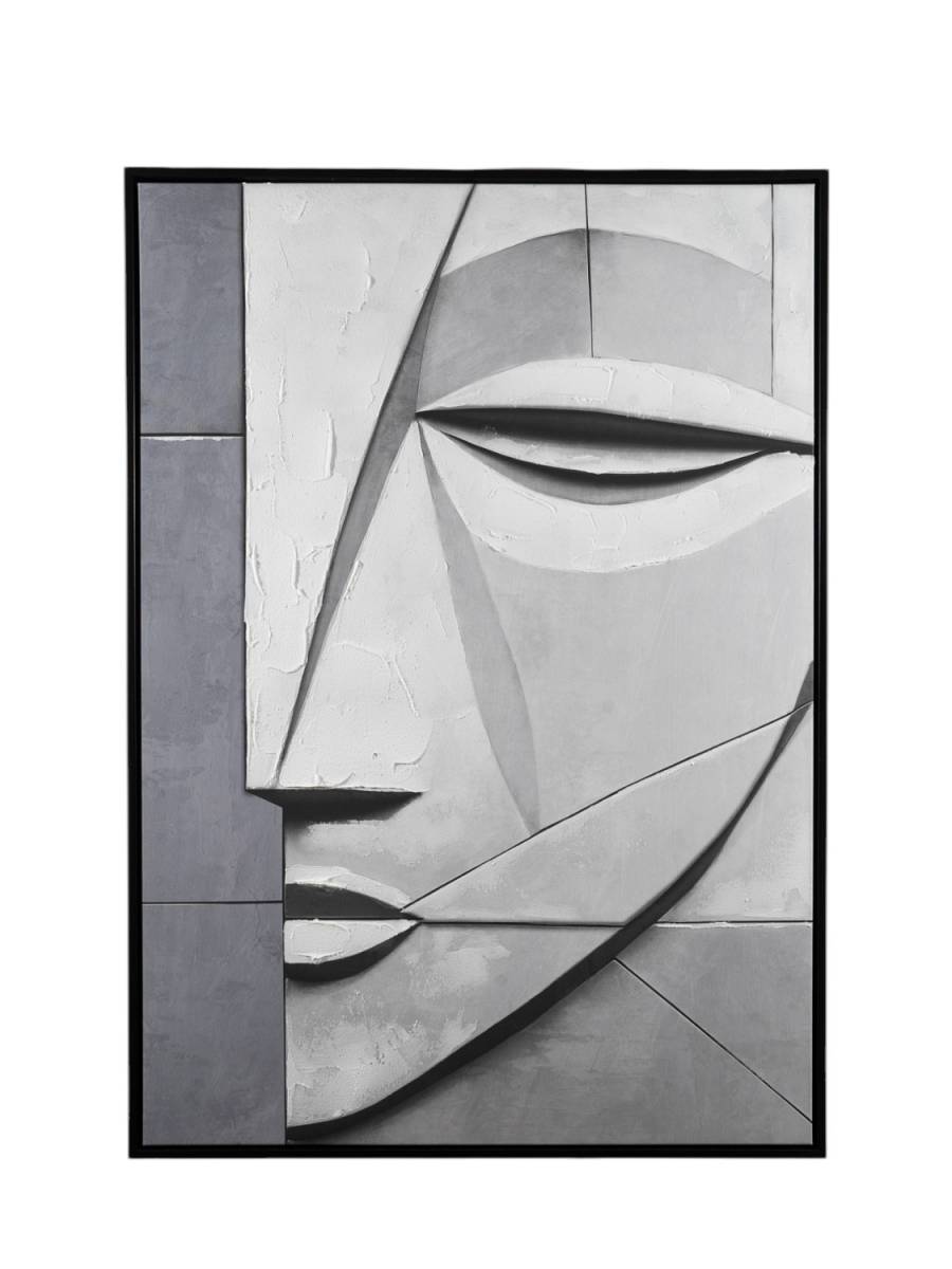 ΠΙΝΑΚΑΣ ΖΩΓΡΑΦΙΚΗΣ ΠΡΟΣΩΠΟ ΜΕ ΚΟΡΝΙΖΑ ΣΕ ΚΑΜΒΑ 72,6Χ102,6Χ4,3ΕΚ