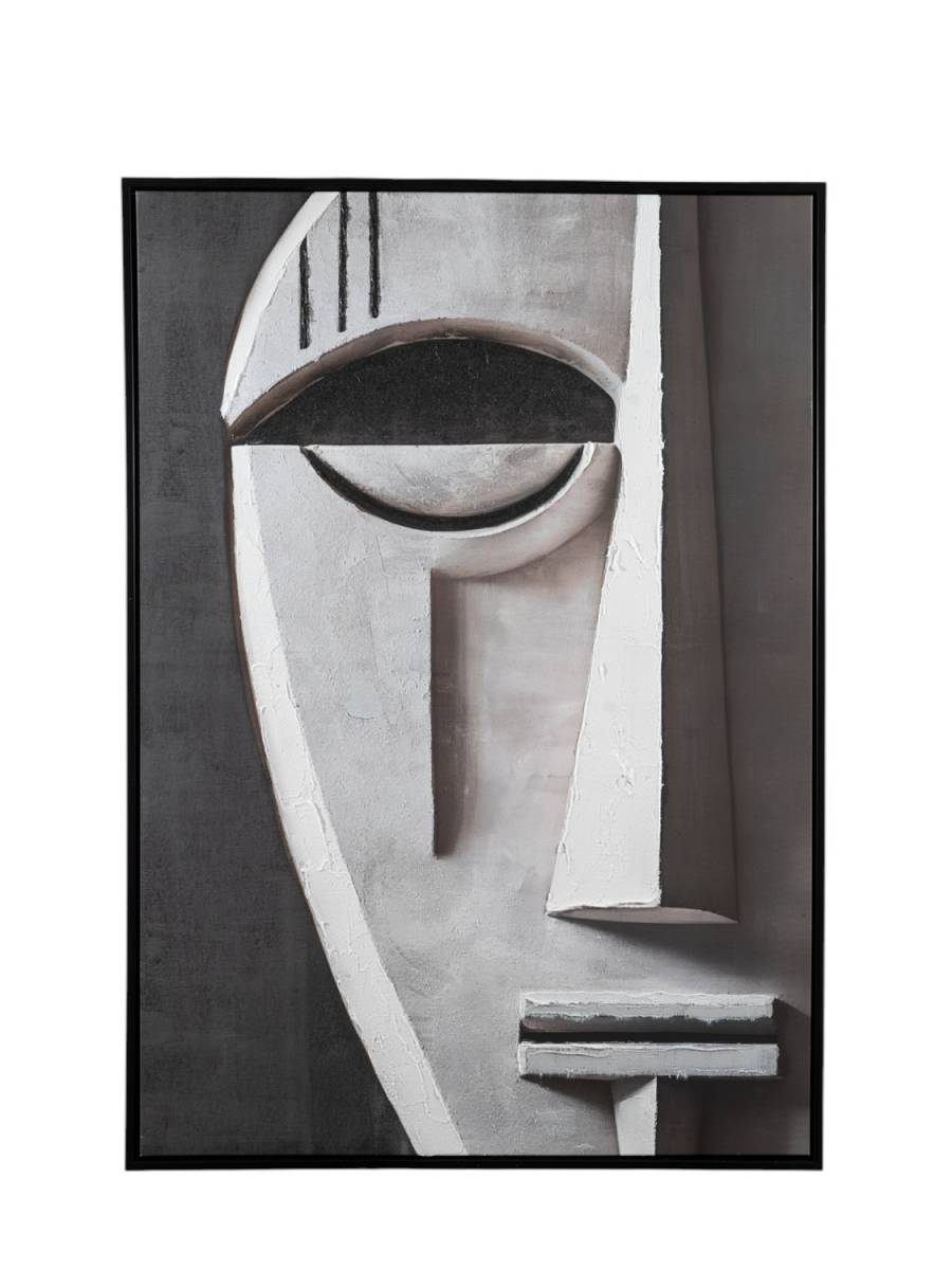 ΠΙΝΑΚΑΣ ΖΩΓΡΑΦΙΚΗΣ ΠΡΟΣΩΠΟ ΜΕ ΚΟΡΝΙΖΑ ΣΕ ΚΑΜΒΑ 72,6Χ102,6Χ4,3ΕΚ