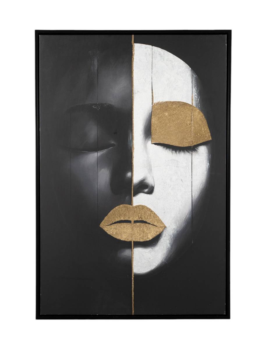 ΠΙΝΑΚΑΣ ΖΩΓΡΑΦΙΚΗΣ ΠΡΟΣΩΠΟ ΜΕ ΚΟΡΝΙΖΑ ΣΕ ΚΑΜΒΑ 62,6Χ92,6Χ4,3ΕΚ