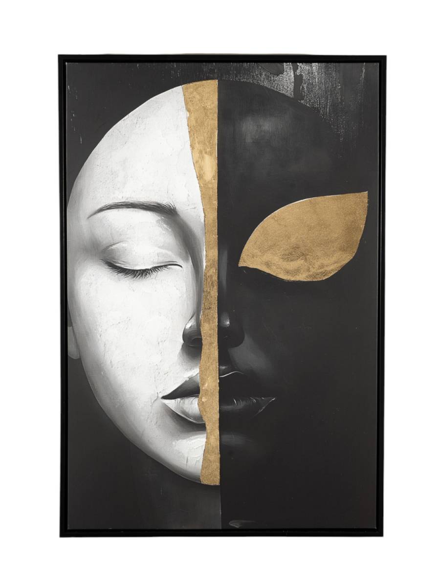 ΠΙΝΑΚΑΣ ΖΩΓΡΑΦΙΚΗΣ ΠΡΟΣΩΠΟ ΜΕ ΚΟΡΝΙΖΑ ΣΕ ΚΑΜΒΑ 62,6Χ92,6Χ4,3ΕΚ