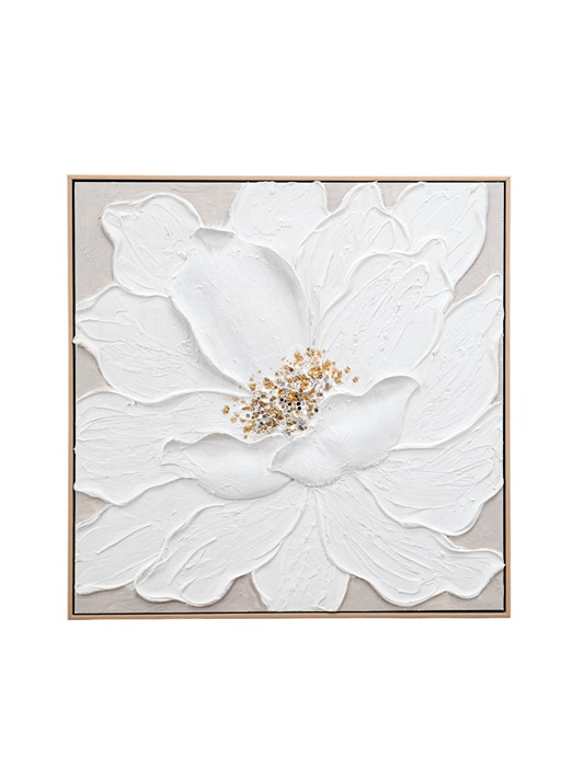 ΠΙΝΑΚΑΣ ΖΩΓΡΑΦΙΚΗΣ ΛΟΥΛΟΥΔΙ ΣΕ ΚΑΜΒΑ ΜΕ ΚΟΡΝΙΖΑ 62Χ62Χ4,5ΕΚ