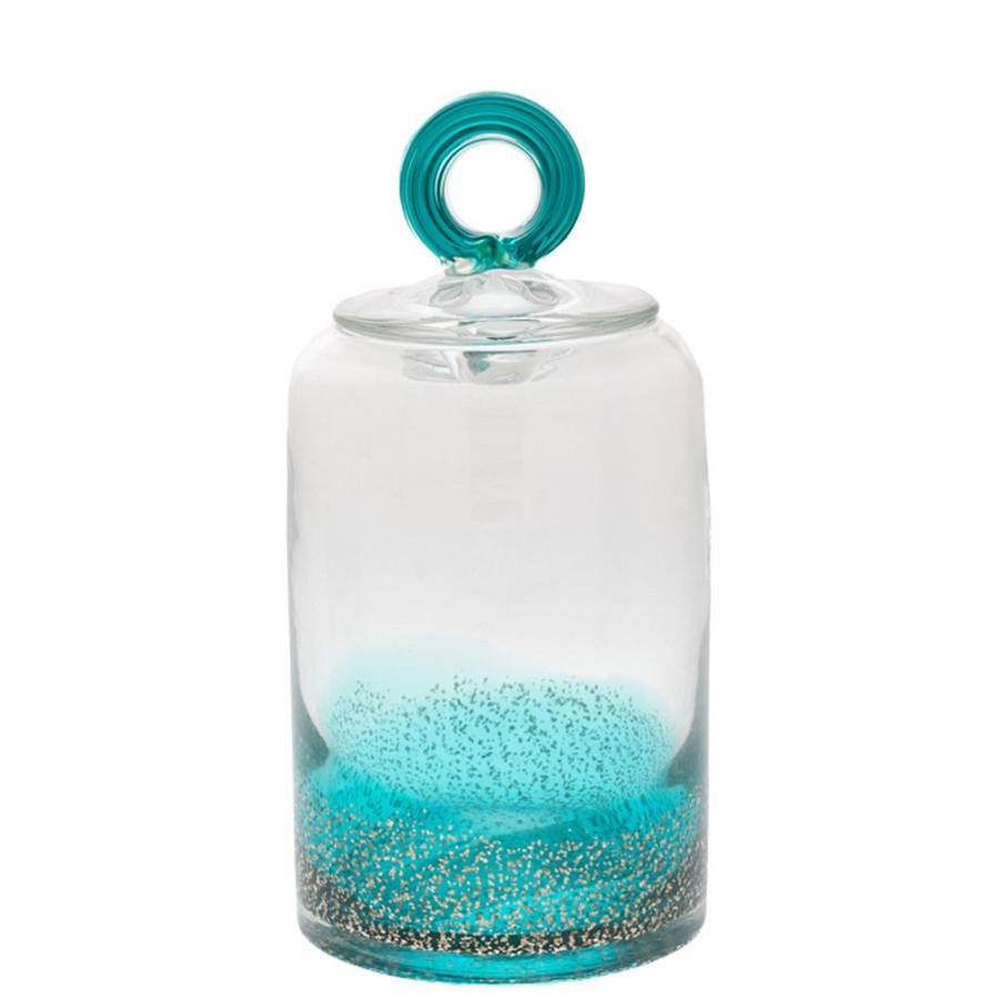 ΓΥΑΛΙΝΟ ΔΙΑΦΑΝΟ-ΤΥΡΚΟΥΑΖ ΒΑΖΟ ΜΕ ΚΑΠΑΚΙ Φ12Χ22.5ΕΚ