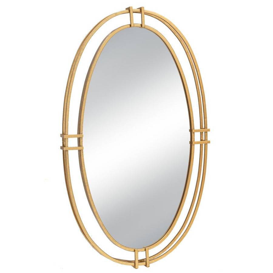 ΧΡΥΣΟΣ ΜΕΤΑΛΛΙΚΟΣ ΟΒΑΛ ΚΑΘΡΕΦΤΗΣ ΤΟΙΧΟΥ 52Χ5Χ87ΕΚ